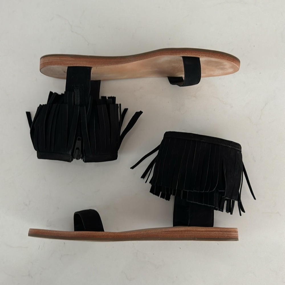 Kate Spade Flat Fringe-cuff Sandal